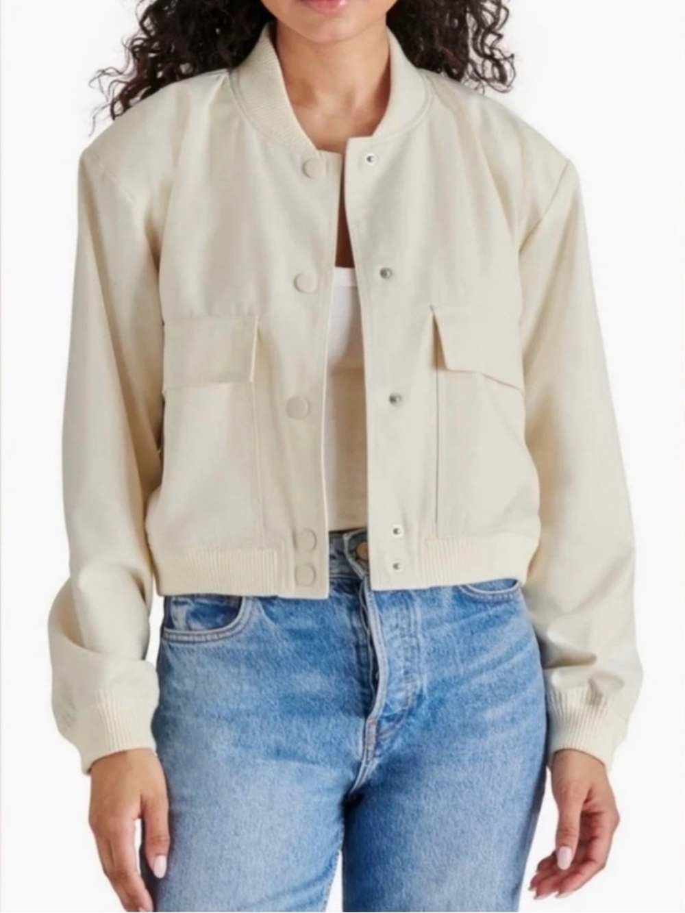 Steve Madden Women's Ardine Bomber Jacket L